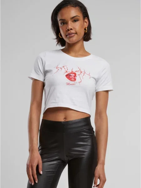 Cropp tricou Mister Tee alb