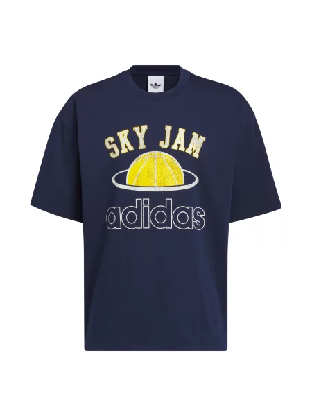 ADIDAS ORIGINALS Majica Skyjam mornarsko plava / žuta bijela