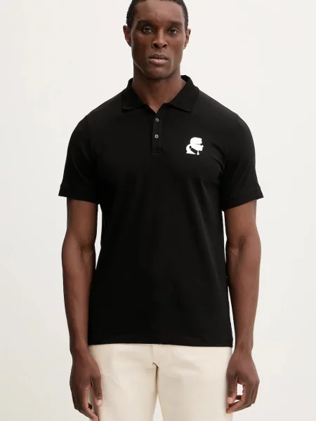 Polo Karl Lagerfeld črna