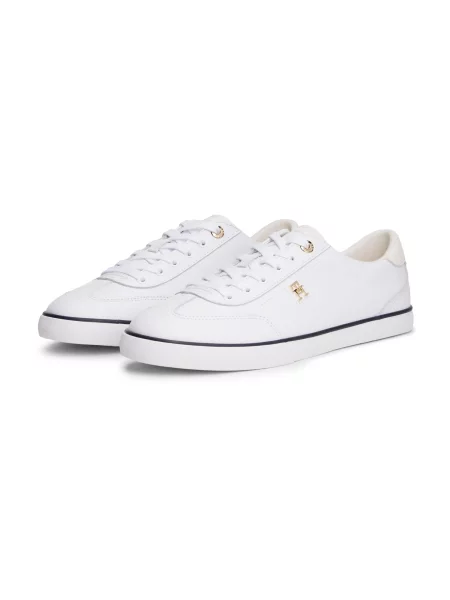 Tommy Hilfiger TH CHIC LOW PROFILE VULC tenisky dámske kožené biela
