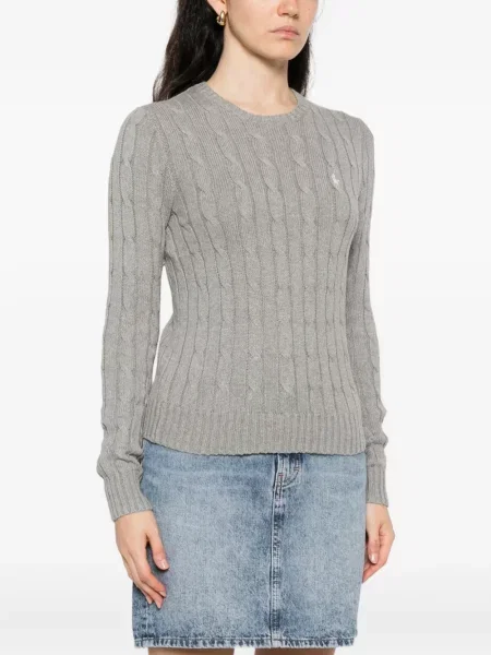 Pulover Polo Ralph Lauren cu decolteu rotund portocaliu