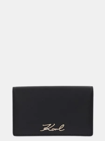 Kožni novčanik Karl Lagerfeld K/SIGNATURE crna