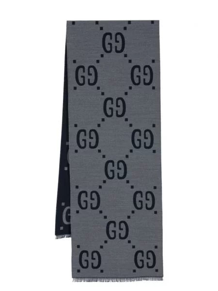 Fular Gucci din jacard albastru