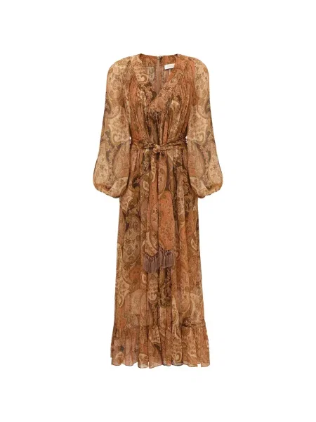 Rochie maxi Zimmermann cu imagine cu model paisley