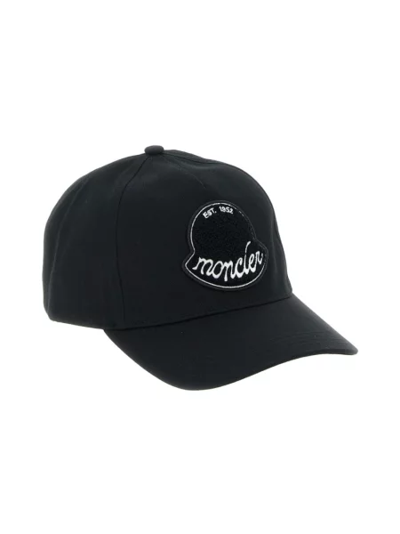Czapka z daszkiem Moncler czarna