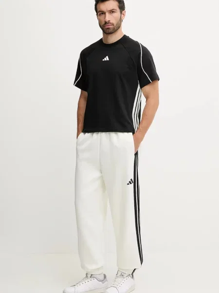 Спортивні штани adidas Stadium з аплікацією бежевий