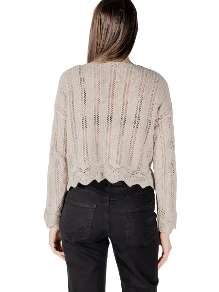 Pulover Only cu decolteu în V bej