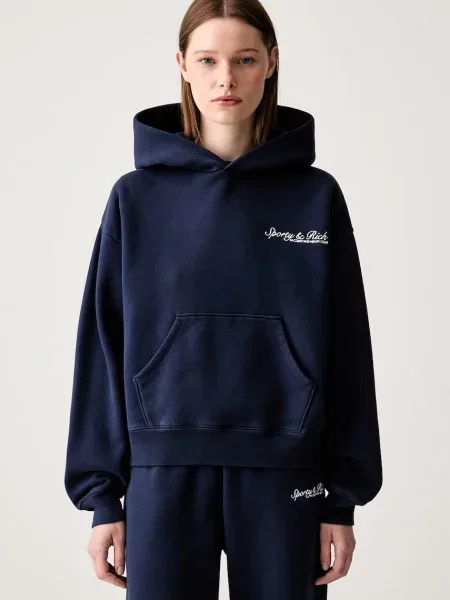 Sporty & Rich Syracuse μπλούζα oversize μπλε