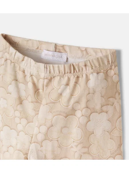 Gyerek leggings Monnalisa bézs
