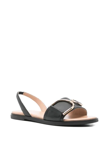 Sandale Geox cu cataramă slingback negru