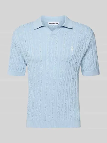 Koszulka polo z dzianiny o kroju slim fit z wyhaftowanym logo Review