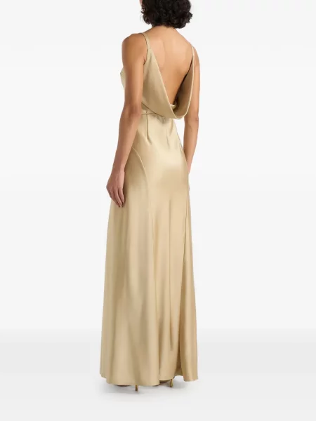Cu centură rochie maxi Manière De Voir din satin