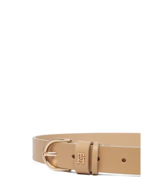 TOMMY HILFIGER Diržas ESSENTIAL EFFORTLESS šviesiai ruda smėlinė