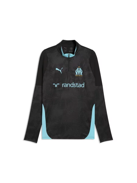 PUMA bluza treningowa Olympique Marsylia z zamkiem Akcesoria S czarny