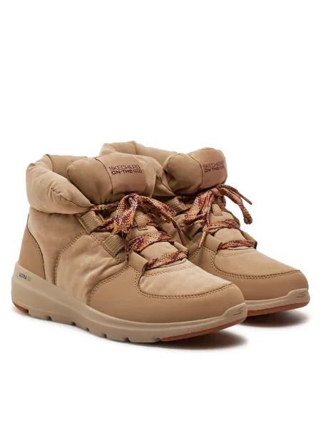 Μποτάκια Skechers Glacial Ultra Trend Up μπεζ