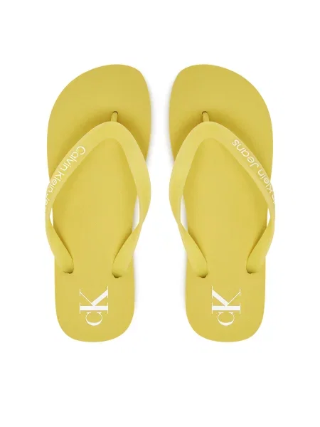 Japonke Calvin Klein Jeans Beach Sandal Transparent Tpu rumena