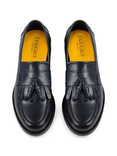 Pantofi loafer Doucal's cu franjuri albastru