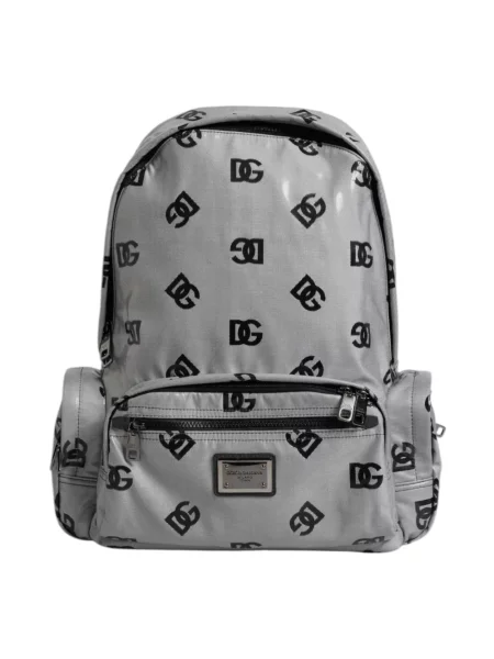 Plecak Dolce And Gabbana z logo szary