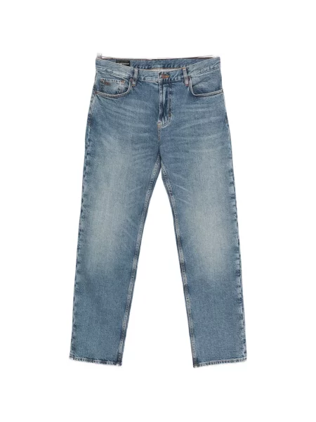Blugi Emporio Armani cu 5 buzunare albastru
