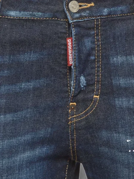 Blugi Dsquared2 zdrențuiți albastru