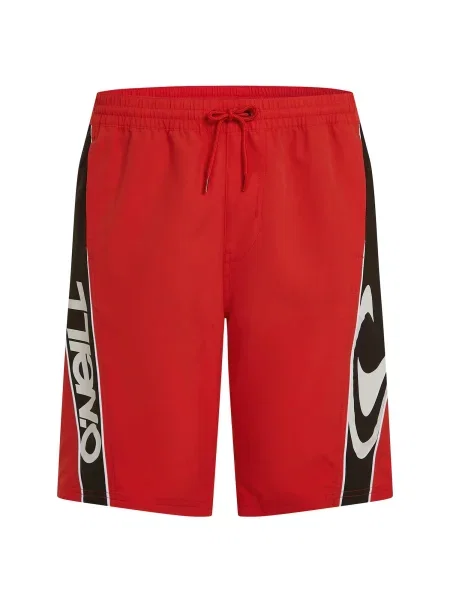 O'NEILL Plavecké šortky červená / černá bílá