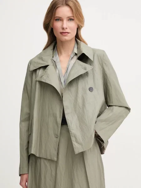 Sandro Ferrone palton femei de tranzitie verde