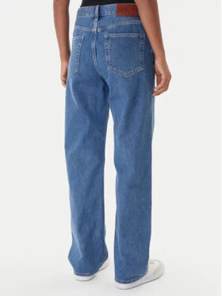 Calvin Klein Jeans Džínsy Tmavomodrá Straight Fit modrá
