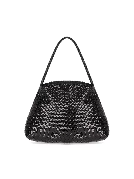 Mała mały torebka skórzana Dragon Diffusion skórzana czarna