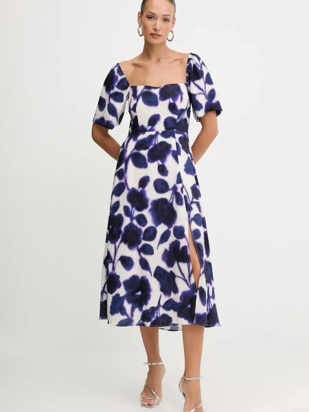 Morgan rochie bleumarin midi evazați RYAO.F