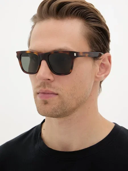 Saint Laurent ochelari de soare Wayfarer bărbați maro