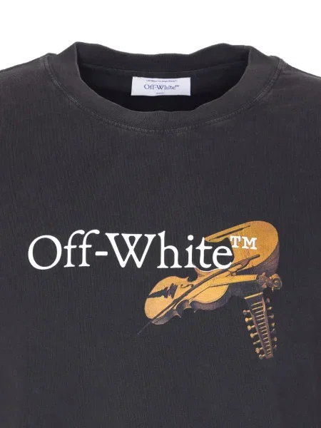 Tricou Off-white cu imagine alb