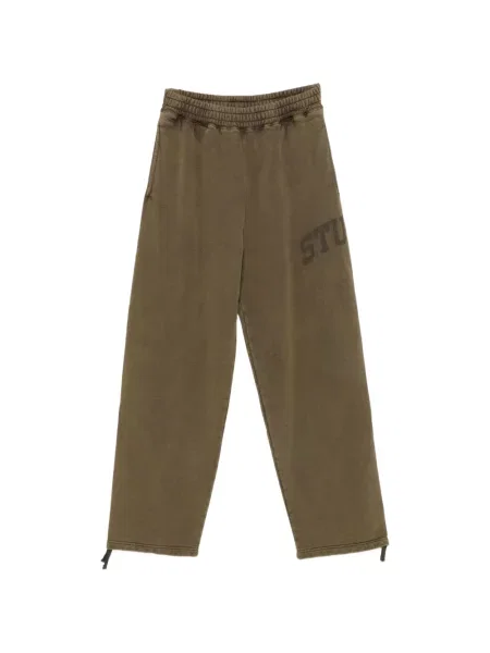 Pantaloni Stüssy cu imagine alergare maro