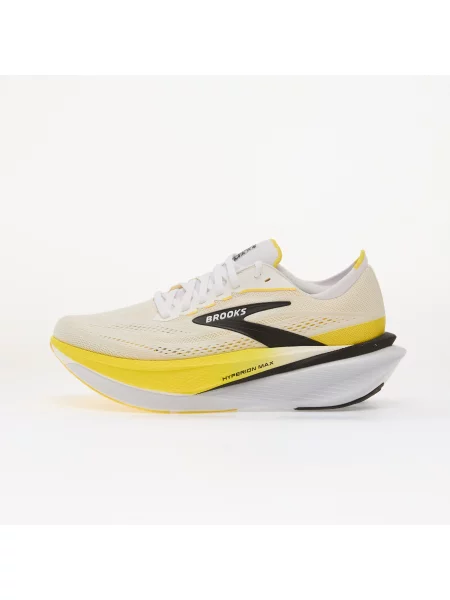 Pantofi Brooks Hyperion Max 4 White/ Cyber Yellow/ Black 10 alb