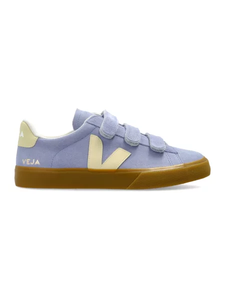 Sneakersy Veja zamszowe z logo fioletowe