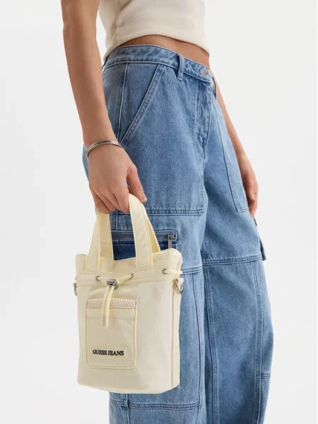 Torebka Guess Jeans beżowa