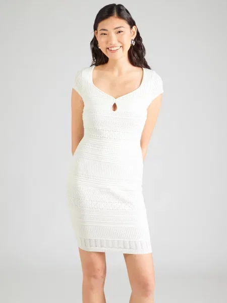 Guess Rochie tricotată alb