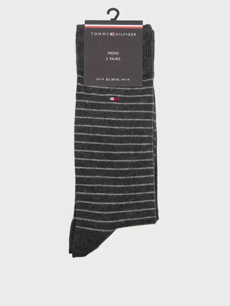 У смужку шкарпетки Tommy Hilfiger сірі