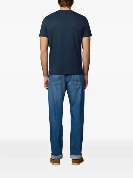 Tricou Hackett London cu imagine albastru
