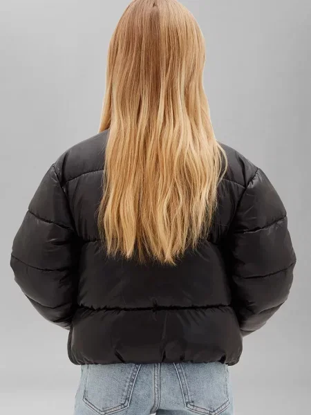 Calvin Klein Jeans капитонирано яке за деца черно