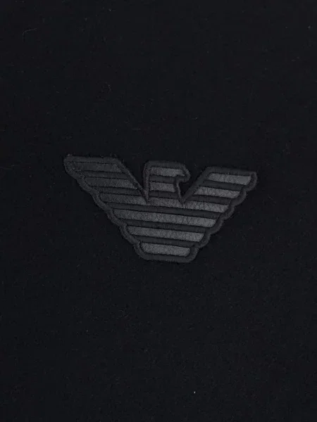 Geanta de piele Emporio Armani negru