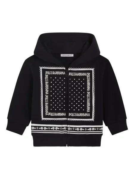 Džemperis su gobtuvu Dolce & Gabbana mėlyna