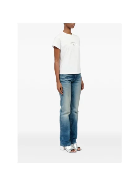 Maison Margiela Koszulki Kobieta S Logo Cotton T-Shirt biały
