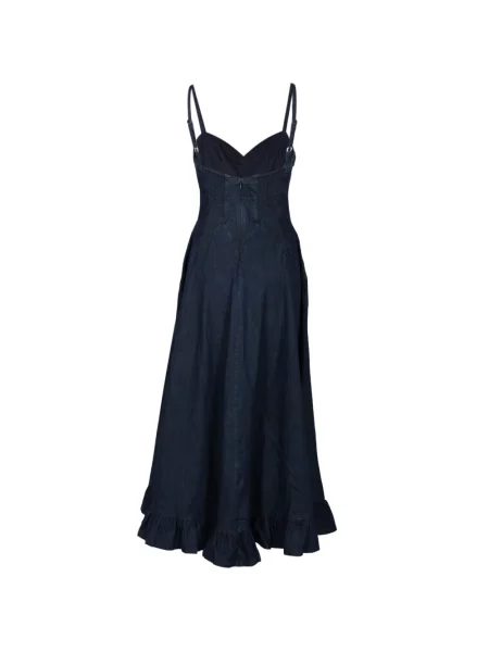 Rochie din denim Free People albastru