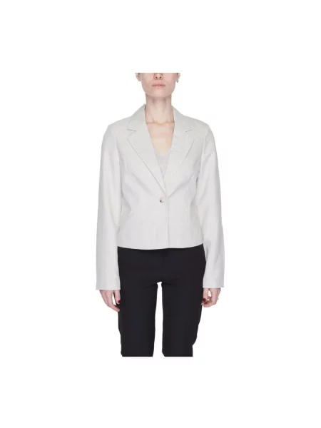 Lniana kurtka Vero Moda czarna