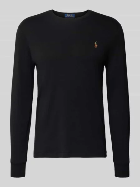 Bluzka z długim rękawem Polo Ralph Lauren z długim rękawem czarna