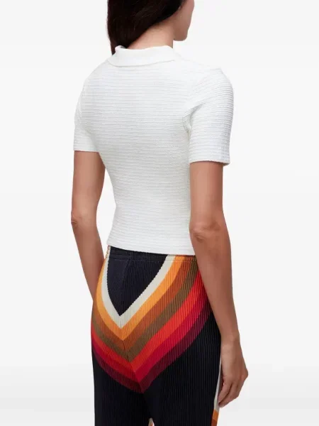 Top Osklen tricotate alb