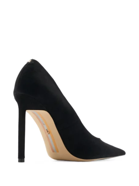 Pantofi cu toc Sam Edelman din piele de căprioară negru
