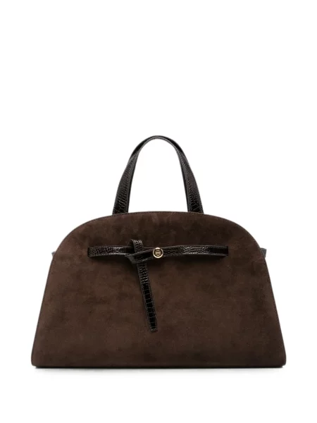 Geantă shopper Tory Burch maro