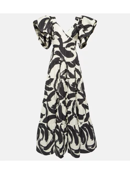 Maksi tafta sukienka maxi Rebecca Vallance garniturowa czarna