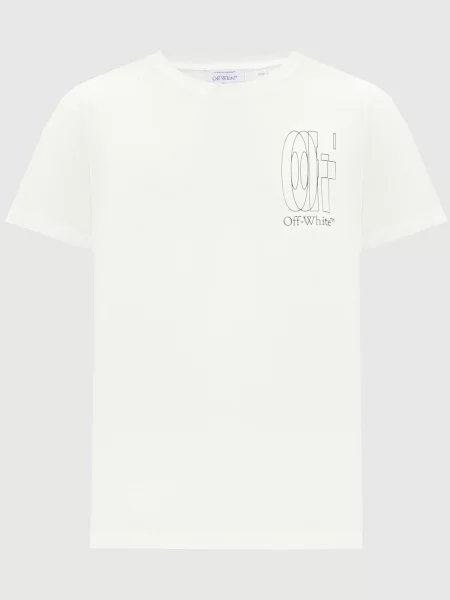 Футболка з принтом емблеми Double Arrow Off-white зелена